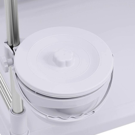 Kosmetikos procedūrų laboratorinis vežimėlis su 2 lentynomis ir 2 stalčiais 83 x 72 x 91 cm 40 kg Kosmetikos procedūrų laboratorinis vežimėlis su 2 lentynomis ir 2 stalčiais 83 x 72 x 91 cm 40 kg