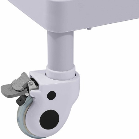 Kosmetikos procedūrų laboratorinis vežimėlis su 2 lentynomis ir 2 stalčiais 83 x 72 x 91 cm 40 kg Kosmetikos procedūrų laboratorinis vežimėlis su 2 lentynomis ir 2 stalčiais 83 x 72 x 91 cm 40 kg