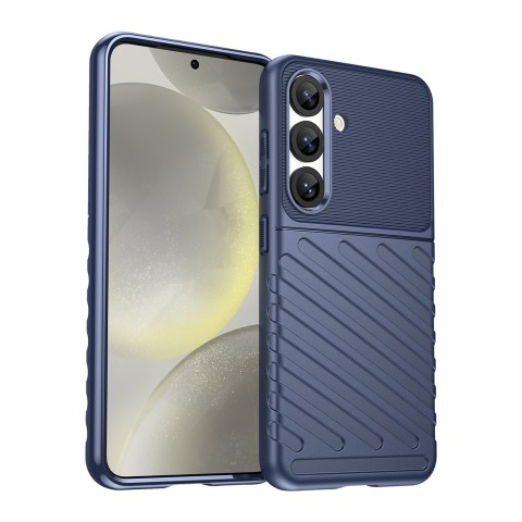 
Silikoninis šarvuotas dėklas, skirtas „Samsung Galaxy S25 Thunder“ dėklui – mėlynas
