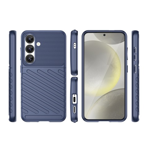 
Silikoninis šarvuotas dėklas, skirtas „Samsung Galaxy S25 Thunder“ dėklui – mėlynas
