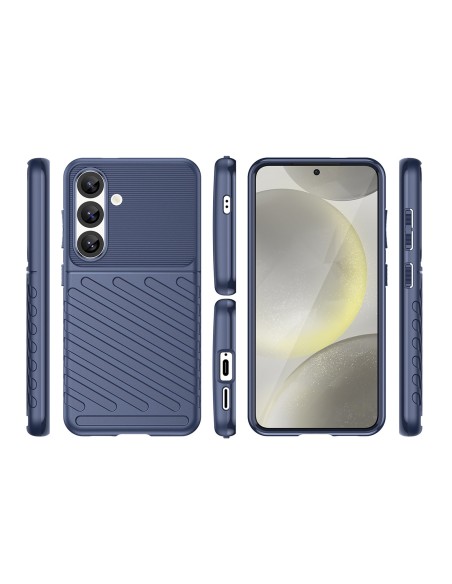 
Silikoninis šarvuotas dėklas, skirtas „Samsung Galaxy S25 Thunder“ dėklui – mėlynas
