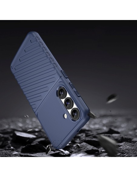 
Silikoninis šarvuotas dėklas, skirtas „Samsung Galaxy S25 Thunder“ dėklui – mėlynas
