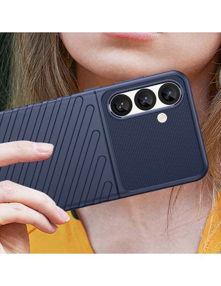 
Silikoninis šarvuotas dėklas, skirtas „Samsung Galaxy S25 Thunder“ dėklui – mėlynas
