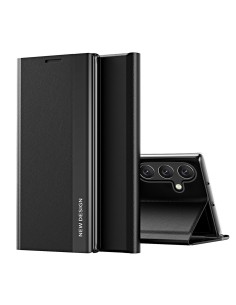 
„Samsung Galaxy S25 Sleep Case Pro“ atverčiamas dėklas su stovu – juodas

