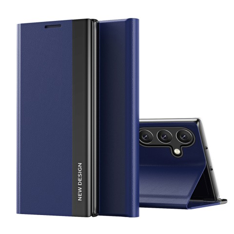 
„Samsung Galaxy S25 Sleep Case Pro“ atverčiamas dėklas su stovu – mėlynas
