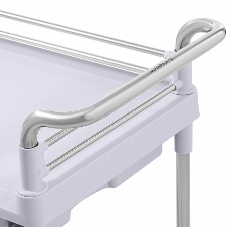 Kosmetikos procedūrų laboratorinis vežimėlis su 2 lentynomis ir 2 stalčiais 83 x 72 x 91 cm 40 kg Kosmetikos procedūrų laboratorinis vežimėlis su 2 lentynomis ir 2 stalčiais 83 x 72 x 91 cm 40 kg