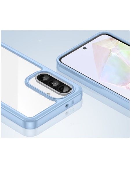 
„Samsung Galaxy A56 Outer Space“ dėklas su lanksčiu rėmeliu – mėlynas
