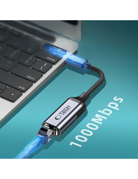 
USB-C į Ethernet RJ45 1000 Mbps adapteris – juodas
