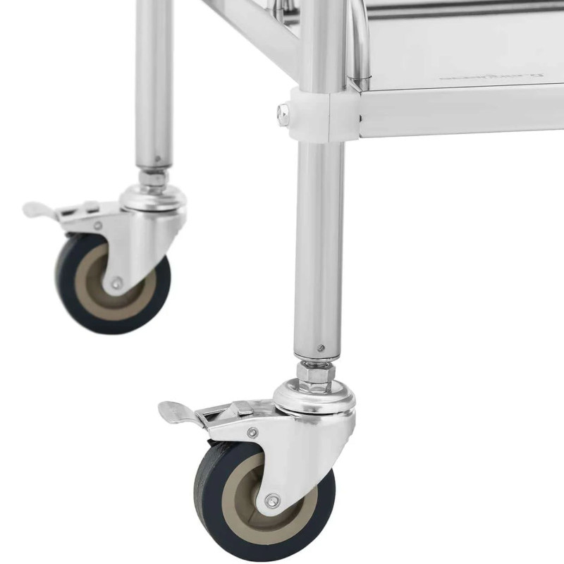 Kosmetinio gydymo laboratorinis vežimėlis iš plieno 3 lentynos 55 x 39 x 87 cm 15 kg