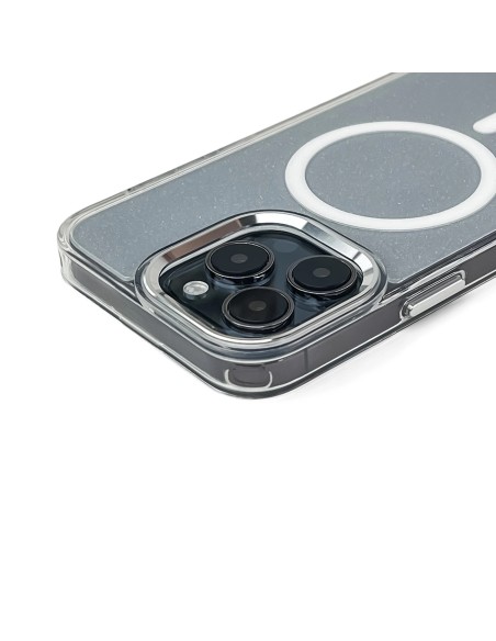 
Blizgantis dėklas, skirtas „Samsung Galaxy A36 5G“, „MagSafe“ blizgučių dėklas – baltas
