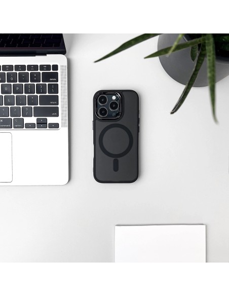 
„Samsung Galaxy A56 5G“ madingas dėklas, „MagSafe“ galinis dėklas – juodas
