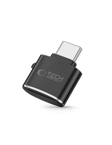 
USB-C microSD atminties kortelių skaitytuvo adapteris – juodas
