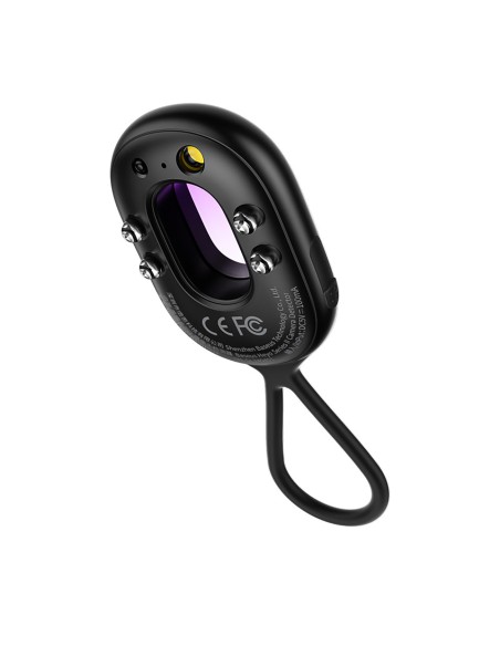 
Paslėptos kameros detektorius su mini žibintuvėliu ir signalizacija + USB-A - USB-C laidas - juodas
