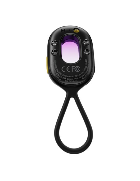 
Paslėptos kameros detektorius su mini žibintuvėliu ir signalizacija + USB-A - USB-C laidas - juodas
