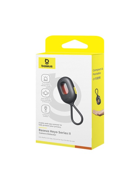 
Paslėptos kameros detektorius su mini žibintuvėliu ir signalizacija + USB-A - USB-C laidas - juodas
