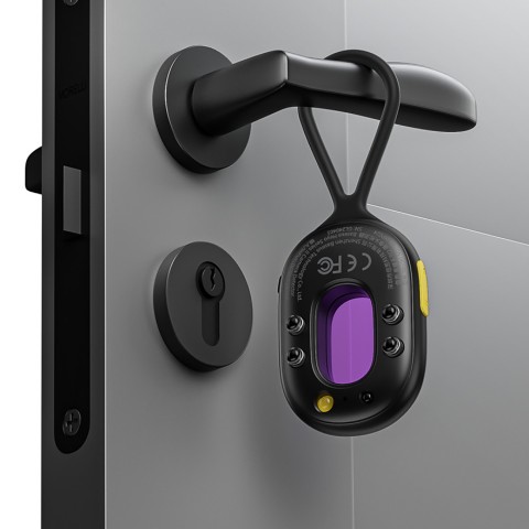 
Paslėptos kameros detektorius su mini žibintuvėliu ir signalizacija + USB-A - USB-C laidas - juodas
