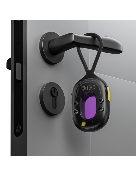 
Paslėptos kameros detektorius su mini žibintuvėliu ir signalizacija + USB-A - USB-C laidas - juodas
