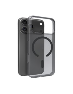 
„iPhone 17 Pro Max“ dienos šviesos „Magsafe“ silikoninis dėklas – permatomas juodas

