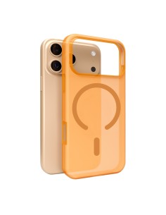 
„iPhone 17 Pro“ dienos šviesos „Magsafe“ silikoninis dėklas – permatomas oranžinis
