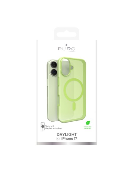 
„iPhone 17 Daylight Magsafe“ silikoninis dėklas – permatomas žalias
