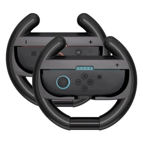 
Vairavimo simuliatoriaus vairas Joy-Con Nintendo Switch 2 valdikliui, juodas - 2 vnt.
