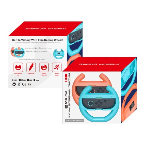 
Vairavimo simuliatoriaus vairas Joy-Con Nintendo Switch 2 valdikliui, juodas - 2 vnt.
