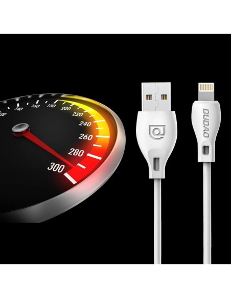 
USB-A - iPhone Lightning 2.4A laidas 1 m - baltas
