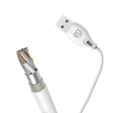 
USB-A - iPhone Lightning 2.4A laidas 1 m - baltas
