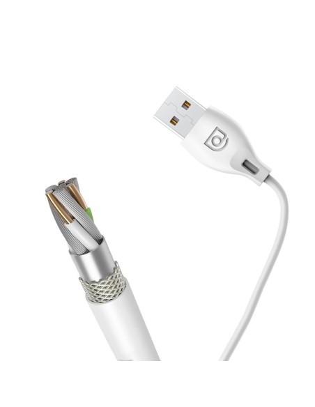 
USB-A - iPhone Lightning 2.4A laidas 1 m - baltas
