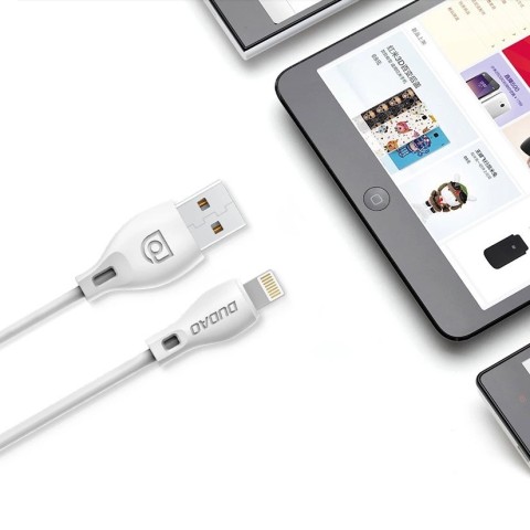 
USB-A - iPhone Lightning 2.4A laidas 1 m - baltas
