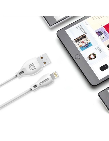 
USB-A - iPhone Lightning 2.4A laidas 1 m - baltas
