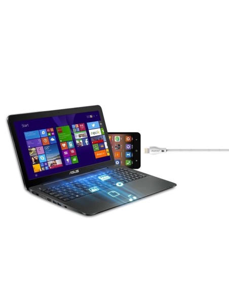 
USB-A - iPhone Lightning 2.4A laidas 1 m - baltas

