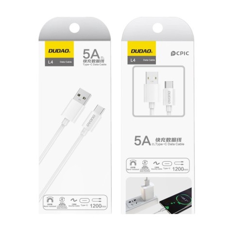 
USB-A - USB-C 2.1A 1m laidas - baltas
