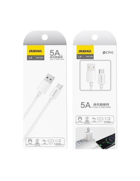 
USB-A - USB-C 2.1A 1m laidas - baltas
