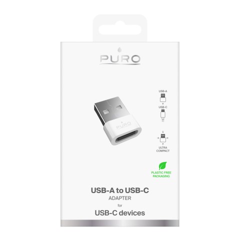 
USB-C - USB-A adapteris - baltas
