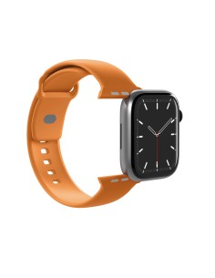 
Silikoninis dirželis, skirtas „Apple Watch 44/ 45/ 46/ 49mm Icon“ - oranžinis
