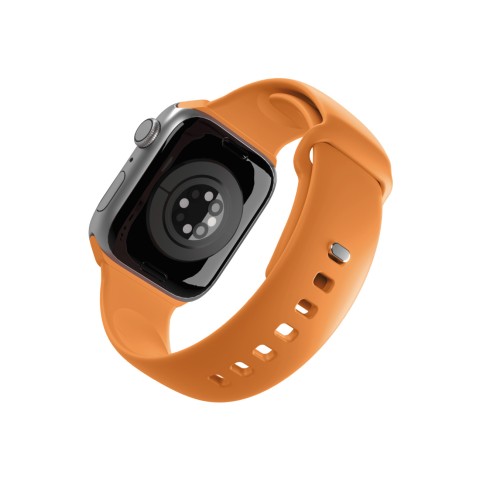 
Silikoninis dirželis, skirtas „Apple Watch 44/ 45/ 46/ 49mm Icon“ - oranžinis
