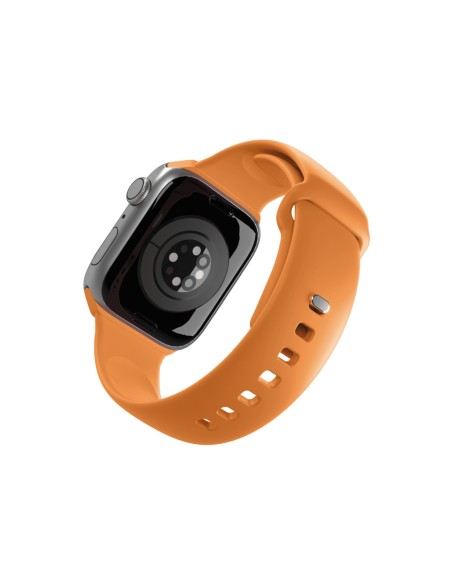 
Silikoninis dirželis, skirtas „Apple Watch 44/ 45/ 46/ 49mm Icon“ - oranžinis
