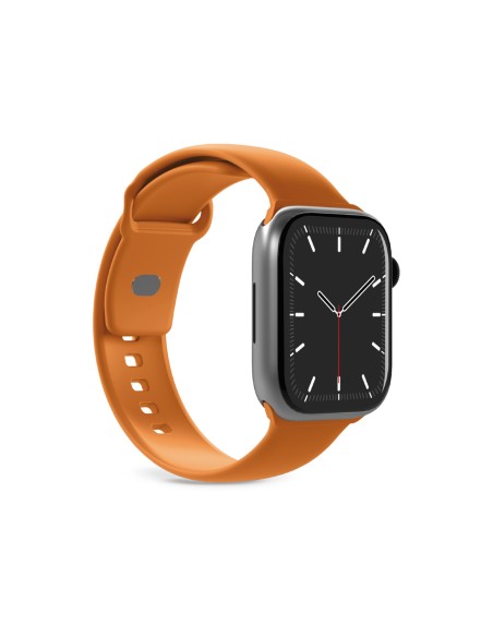 
Silikoninis dirželis, skirtas „Apple Watch 44/ 45/ 46/ 49mm Icon“ - oranžinis
