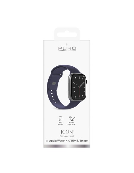 
Silikoninis dirželis, skirtas „Apple Watch 44/ 45/ 46/ 49mm Icon“ - tamsiai mėlynas
