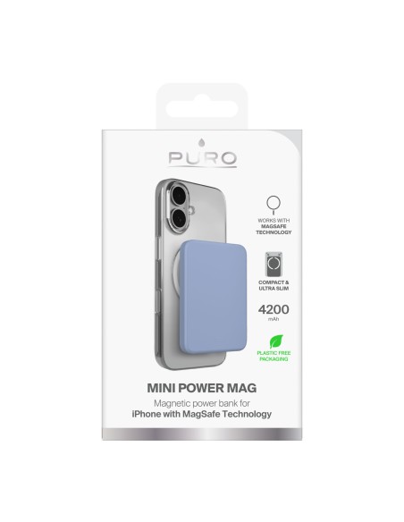 
Itin plonas 4200 mAh USB-C „MagSafe“ magnetinis išorinis akumuliatorius – mėlynas
