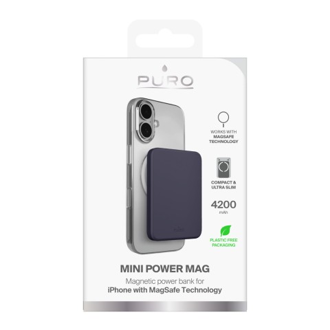 
Itin plonas 4200mAh USB-C „MagSafe“ magnetinis išorinis akumuliatorius – pilkas
