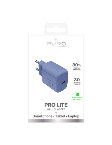 
USB-C Pro Lite 30W sieninis įkroviklis – mėlynas
