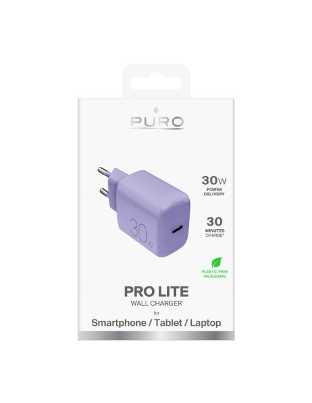 
USB-C Pro Lite 30W sieninis įkroviklis – violetinis
