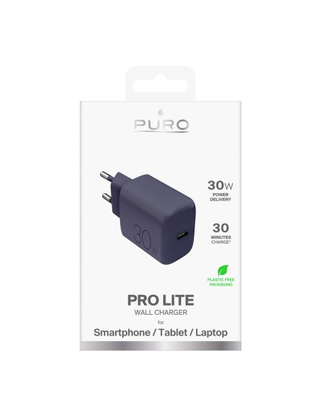 
USB-C Pro Lite 30W sieninis įkroviklis – pilkas
