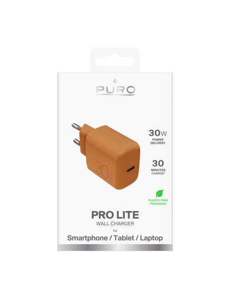 
USB-C Pro Lite 30W sieninis įkroviklis – oranžinis
