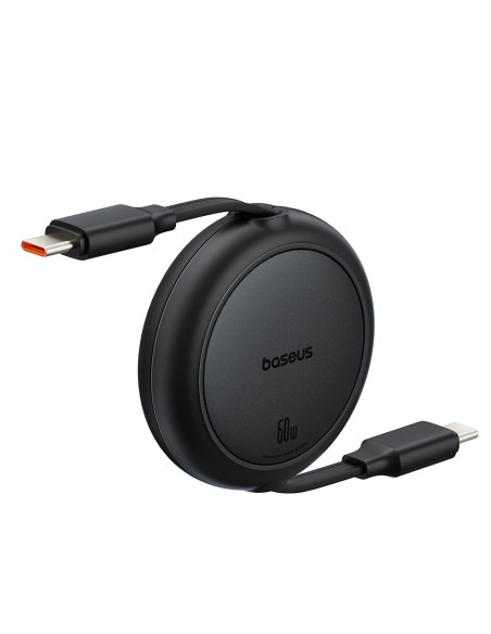 
USB-C Free2Pull 60W 1m ištraukiamas laidas – juodas
