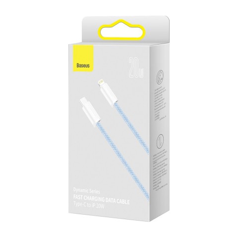 
USB-C laidas – „iPhone Lightning Dynamic“ serijos 20W 1m – mėlynas
