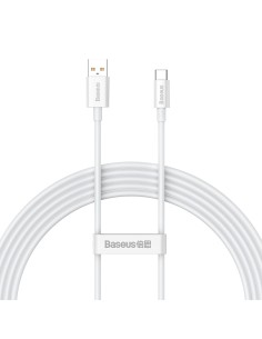 
„Superior“ serijos 100 W 2 m USB-A - USB-C laidas - baltas
