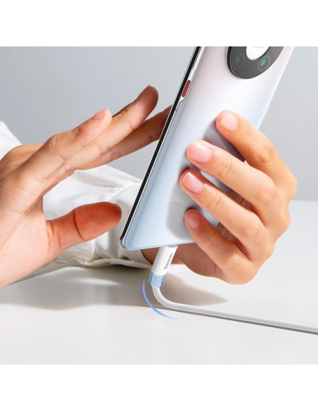 
„Superior“ serijos 100 W 2 m USB-A - USB-C laidas - baltas
